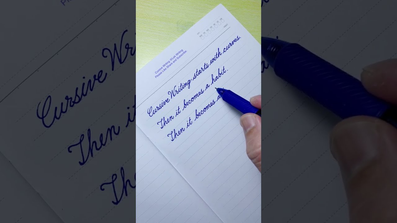 Cursive Writing Quote 06 How To Write In Handwriting Practice Letters