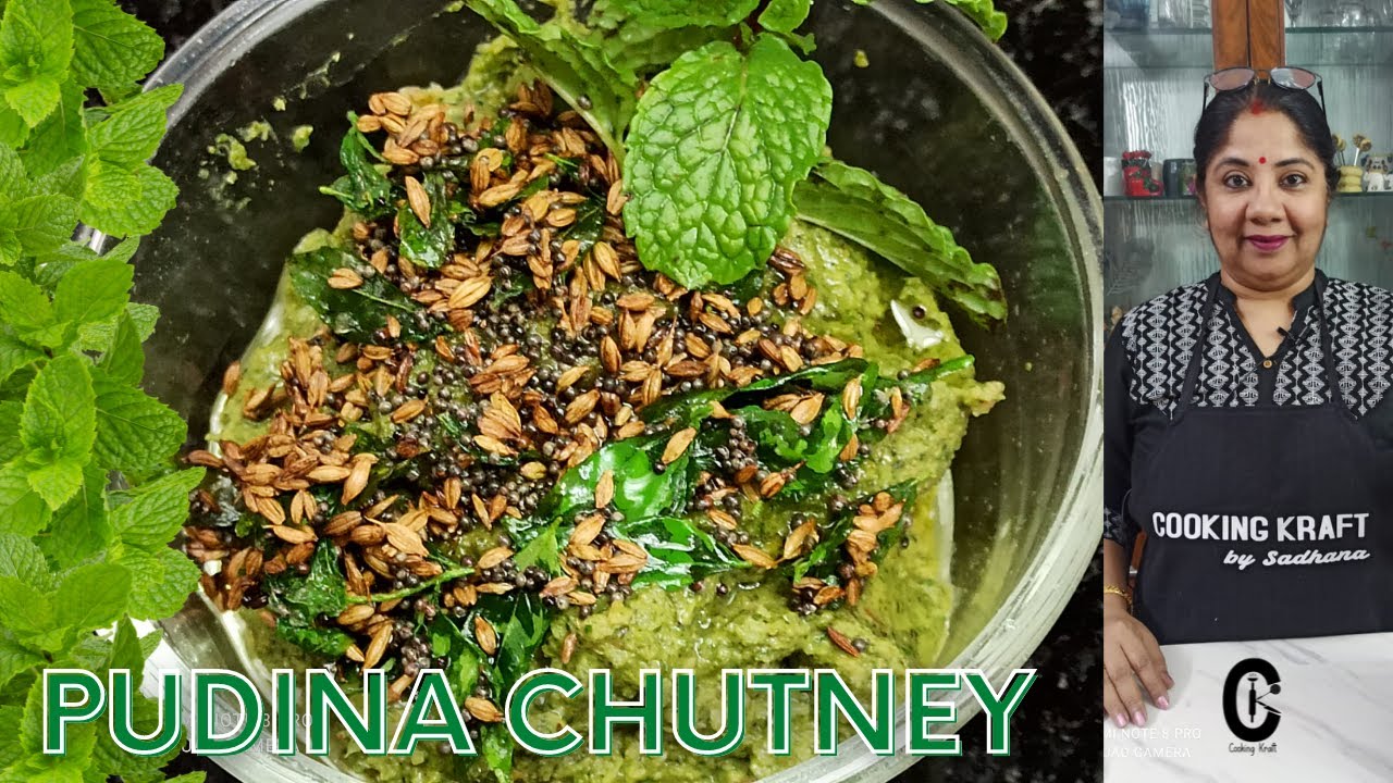 Pudina Chutney Mint Chutney Recipe in English Cooking Kraft By Sadhana YouTube