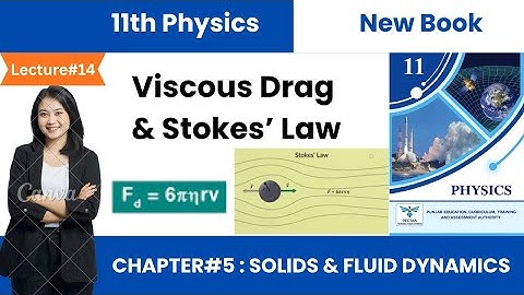 Viscous Drag and Stokes Law | 11th Class Physics New Book | Chapter 5 Solids and Fluid Dynamics