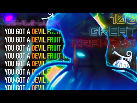 [GPO] 100 Great Kraken. | 4X logia | New Title Devil's Luck!! |
