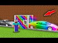 Minecraft NOOB vs PRO: HOW NOOB CREATE THIS SUPER RAINBOW CAR IN RAINBOW LAVA! 100% trolling