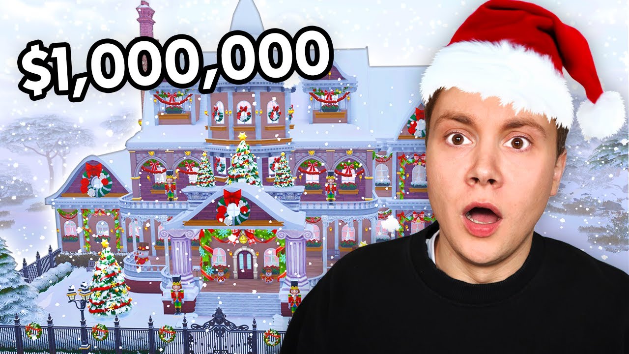 Touring The Most Expensive Christmas Homes In The Sims 4 - YouTube