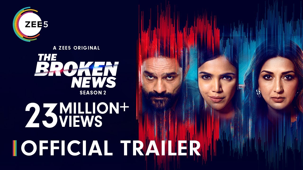 The Broken News S2 Official Trailer Sonali, Jaideep, Shriya A ZEE5 Original Watch Now