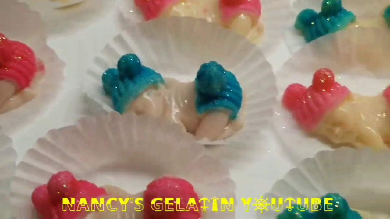 Dato jefe Persona enferma GELATINAS BEBES PARA BABY SHOWER - YouTube