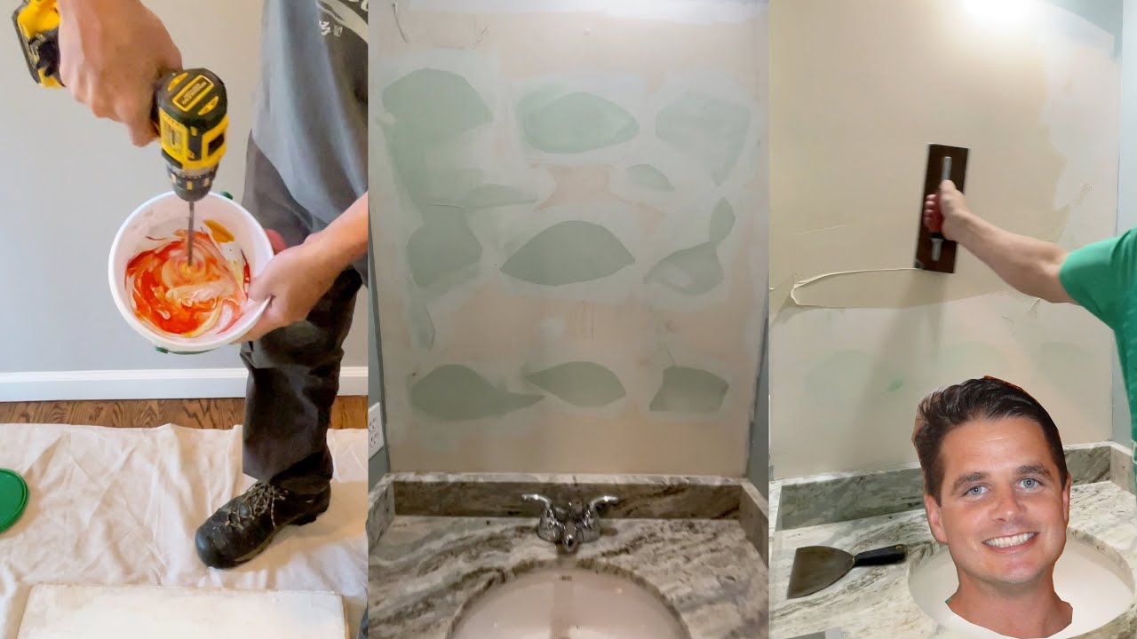 Repair Torn or Damaged Drywall From Removing Mirror (Part 3) Roman