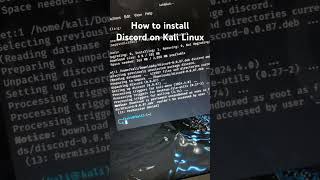 How to install Discord on Kali Linux