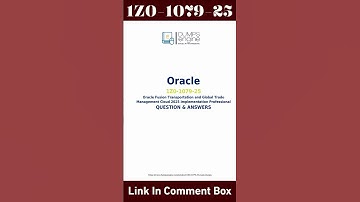 1Z0-1079-25 Exam Questions | Oracle Fusion Transportation and Global Trade Management Cloud 2025 IP
