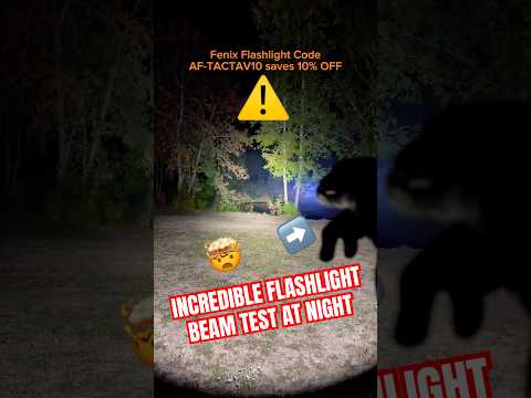 This flashlight turns night into DAY  | Fenix PD36R Pro beam shot!   