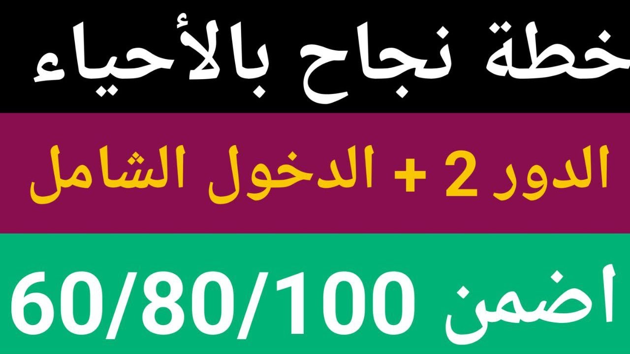 خطة نجاح بالاحياء الدور الثاني 2025 مع أفضل مراجعة مركزة تضمن 100😍