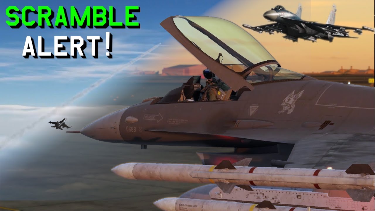 SCRAMBLE ALERT! F-16 and F-18 Defend Persian Gulf Airspace | DCS ...