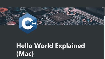 Simple C++ Hello World Explained (Mac) - C++ Guide