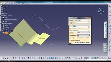 catia 10 Extrapolating Curves and Surfaces  CATIA Mechanical Design V5 6R2013