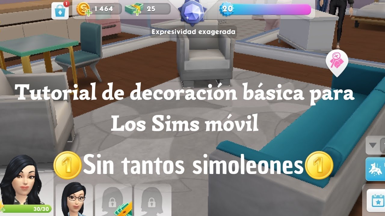 TUTORIAL DE DECORACIÓN BÁSICA PARA LOS SIMS MÓVIL SIN TANTOS GASTOS DE ...