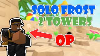 SOLO FROST MODE WITH ONLY 2 TOWERS (ft. Golden Demoman) | Tower Defense Simulator screenshot 5
