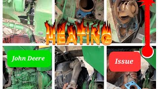 John deere tractor heating issue ! thermostat valve replacement #tractor #indiantractor