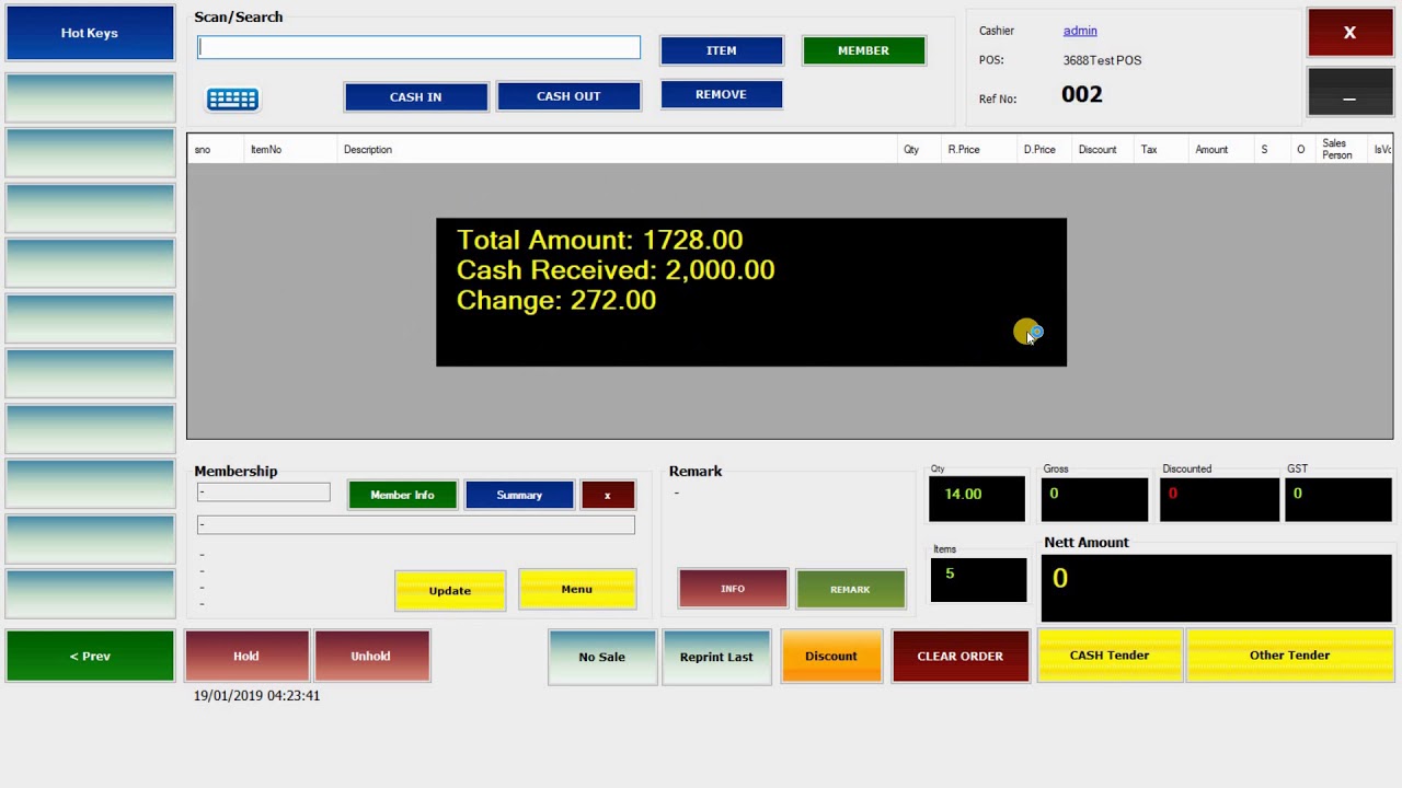 Edgeworks Retail POS Guide - Payment (Cashier) - YouTube