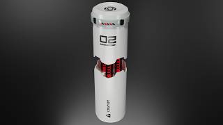 Sci-Fi Silent Grenade/Virus Futuristic Tactical Explosive PBR Animation Ready