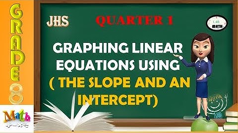 Graphing linear equations in two variables using the slope and an intercept || Grade 8 Math
