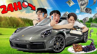 Thử Thách 24h Sống Trên Siêu Xe Porsche | T Gaming Vlogs