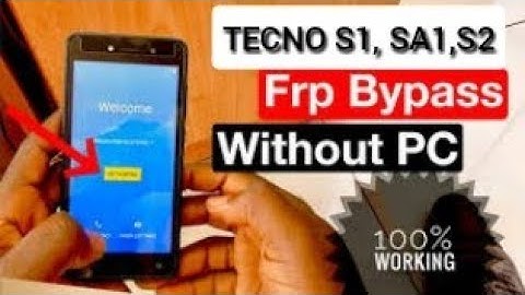 FRP Bypass TECNO S1, No PC needed