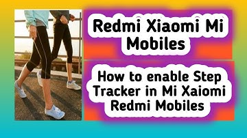 How to enable Step Tracker in Mi Xaiomi Redmi Mobiles #mi #steptracker #xiaomi 