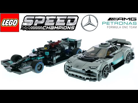 LEGO Speed Champions 76909 Mercedes-AMG F1 W12 E Performance & AMG Project One Speed Build
