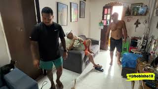 Mom made a cake just for Dad, he's really showing off!!!