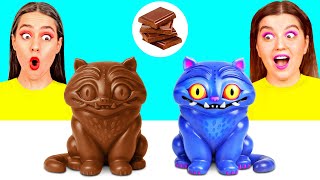 Download Lagu Real Food vs Chocolate Food Challenge | Simple Kitchen Recipes by 4Teen Challenge MP3