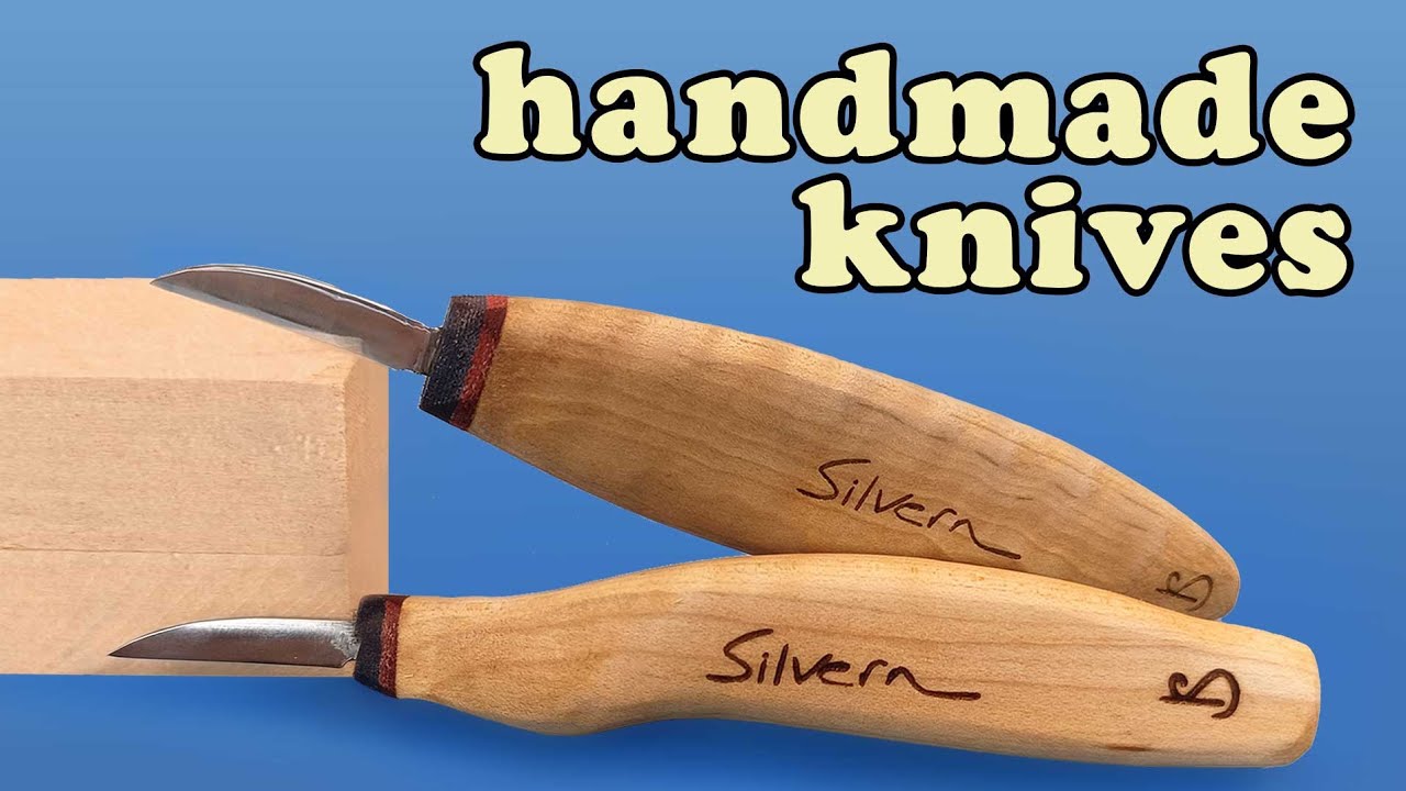 New Hand Made Whittling Knives!! Silvern Works Carving Knives 