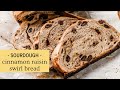 Sourdough cinnamon raisin swirl bread with little spoon farm
