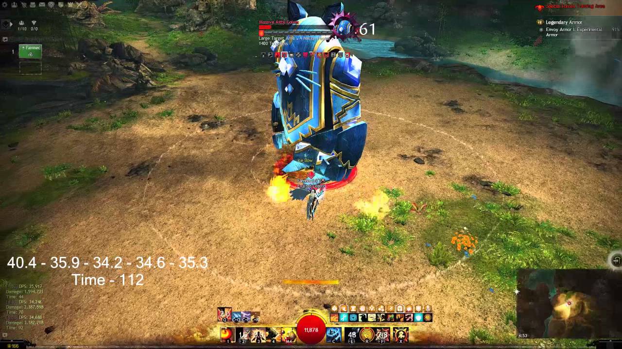 Gw2: [qT] Staff Tempest DPS Benchmark *UPDATED* 49k DPS - YouTube