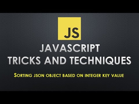 How to sorting JSON object based on Year or Integer key value | Sorting JSON array of object