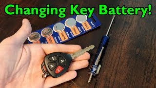 Don't pay the dealer a bunch of money for something you can easily do
yourself $3!! this shows how to replace battery in toyota key fob
yo...