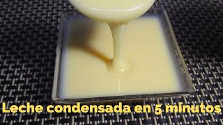 Como hacer leche condensada en 5 minutos #Shorts