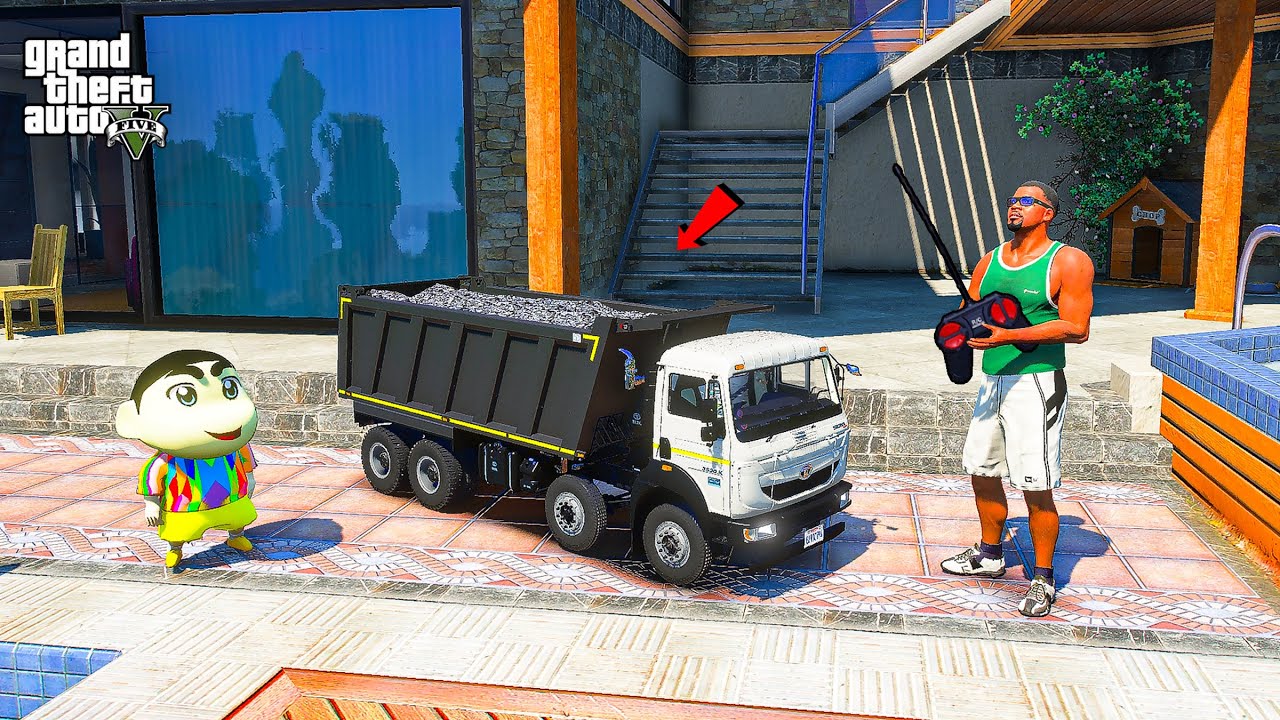 Franklin & Shinchan Buy Mini RC TATA SIGNA TRUCK in GTA 5 || JNK GAMER