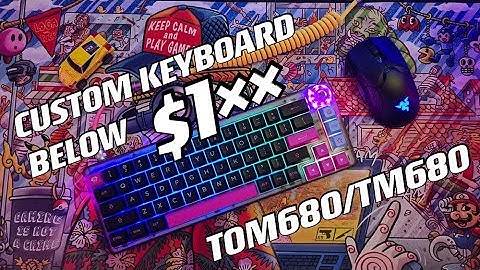 SMOKEY Holyton TOM680 / TM680 Custom Keyboard Hot-Swappable Review And Stock Typing (No Mods)