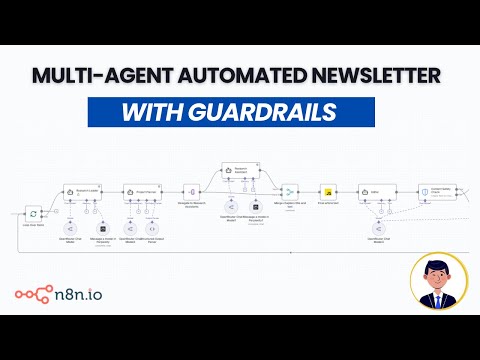 AI Agents + Quality Guardrails: Build Smart Newsletters in n8n (no code walk-thru)