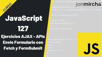 Curso JavaScript: 127. Ejercicios AJAX - APIs: Envío Formulario con Fetch y FormSubmit - #jonmircha