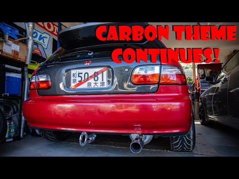 Carbon Tailgate/Hatch Looks Insane!!! | Eg Civic B16