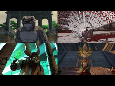 Main Kung Fu Panda Villains' Entrance, First Meeting Po, and Defeat