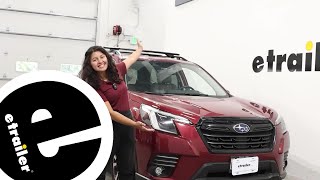 Sports Performance etrailer | Installing the Rhino-Rack Vortex Roof Rack on a 2024 Subaru Forester