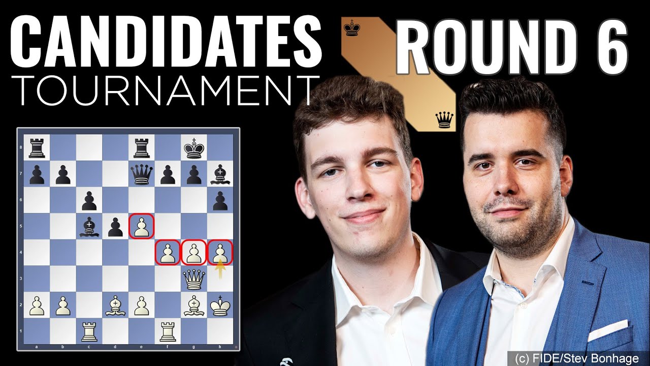 2022 Candidates Round 6: GM Ian Nepomniachtchi vs GM Jan-Krzysztof Duda 