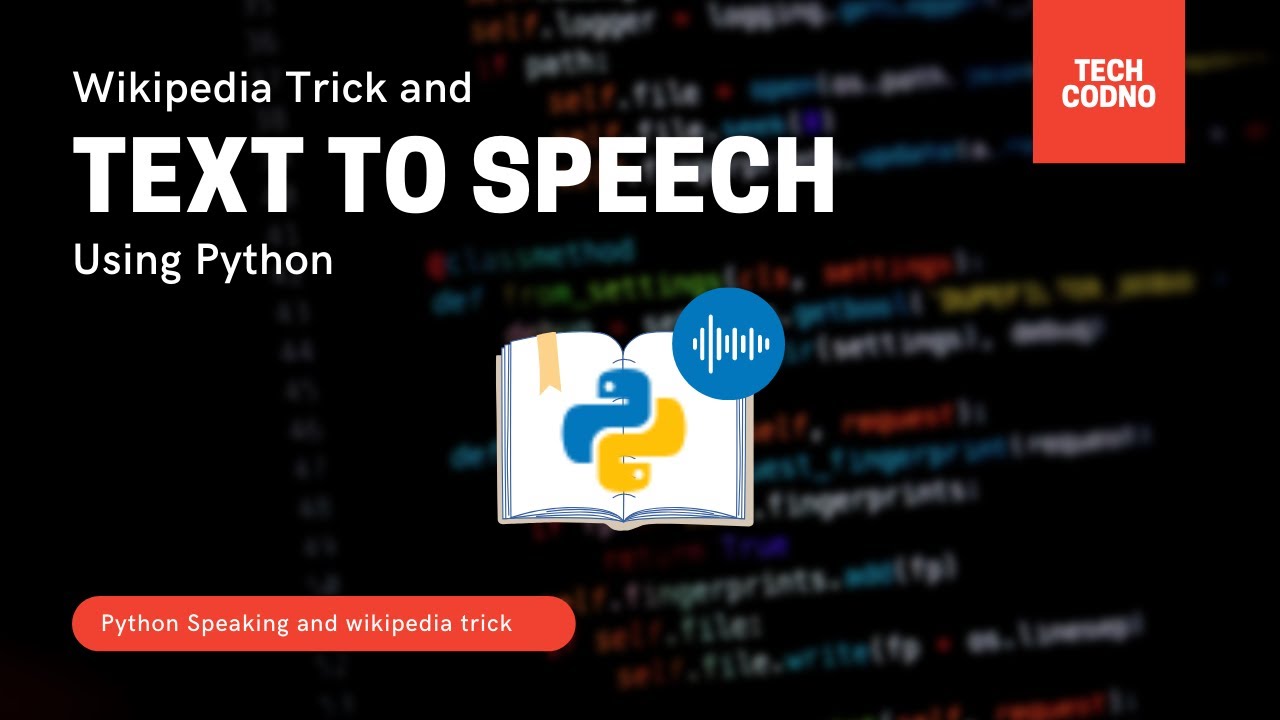 How To Convert Text To Speech In Python Hindi | Text To Speech in ...