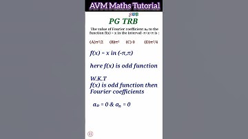 #pgtrb | Fourier series | (-π,π) range | Fourier coefficients