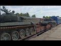 Белорусские танки прибыли в Алабино для участия в Международных армейских играх
