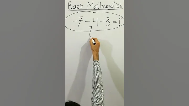 😳 CLEAN BASIC MATHEMATICS -7-4-3=? CAN YOU SOLVE THIS PROBLEM! #Shorts
