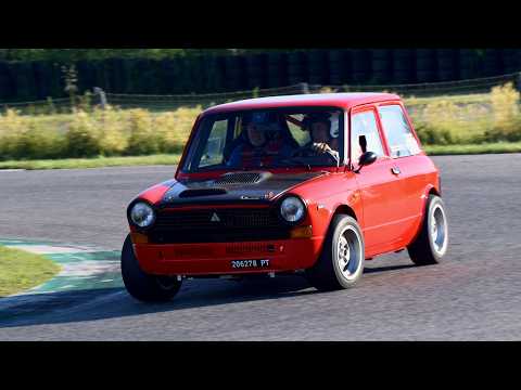 Autobianchi A112 - Graziosi on board - Screaming engine pure sound on the racetrack