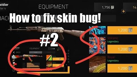 How to fix skin bug in forward assault #2