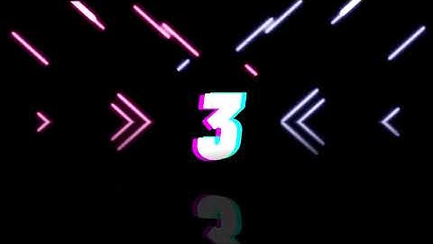 NEon TOP 10  Countdown Motion Graphics Animation with Glitch transition