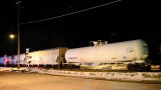 CP 8049 and 7010 Lead Train 253 in Gansevoort, NY